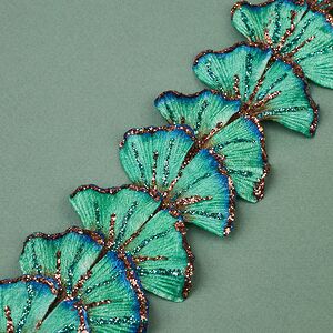 Декоративная фигурная лента Малахитовые Бабочки 270*5 см