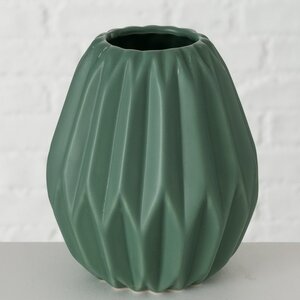 Керамическая ваза Monsanto 14 см зеленая (Boltze, Германия). Артикул: 2008818-2