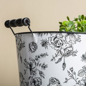 Металлическое кашпо Розалин 22 см Boltze фото 4