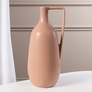 Керамическая ваза Флорино 36 см бежевая