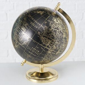 Декоративный глобус Карвуд 31 см черный (Boltze, Германия). Артикул: 2009929