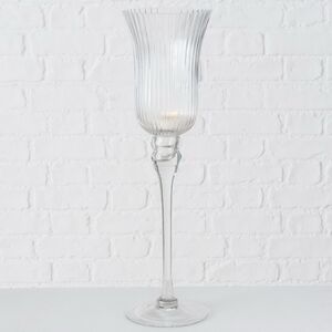 Набор стеклянных подсвечников - бокалов Crystall Latorre 30-40 см, 3 шт Boltze фото 3