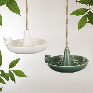 Декоративная кормушка для птиц Гертлин 20 см зеленая Boltze фото 7