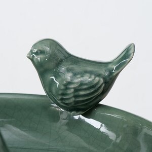 Декоративная кормушка для птиц Гертлин 20 см зеленая Boltze фото 4