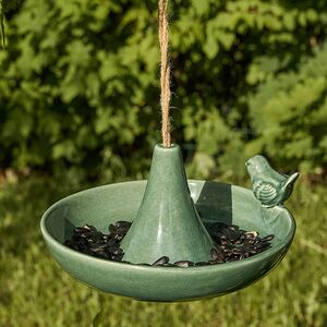 Декоративная кормушка для птиц Гертлин 20 см зеленая Boltze фото 6