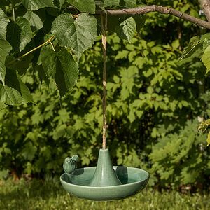 Декоративная кормушка для птиц Гертлин 20 см зеленая Boltze фото 2