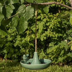 Декоративная кормушка для птиц Гертлин 20 см зеленая Boltze фото 4