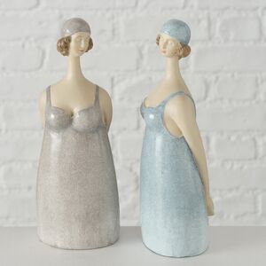 Набор декоративных фигурок Девушки из Канн 20 см, 2 шт (Boltze, Германия). Артикул: 2010487-набор