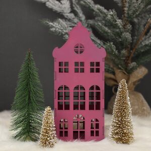 Декоративный домик Амстердам 27 см сливовый (Christmas Apple, Россия). Артикул: 201136-2