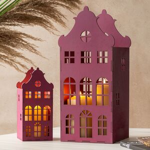 Декоративный домик Амстердам сливовый