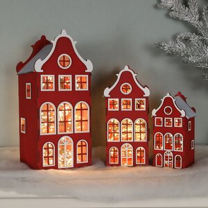 Декоративный домик Амстердам 20 см красный Christmas Apple фото 6