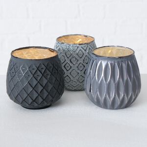 Набор стеклянных подсвечников Furfrida 9 см, 3 шт Boltze фото 6