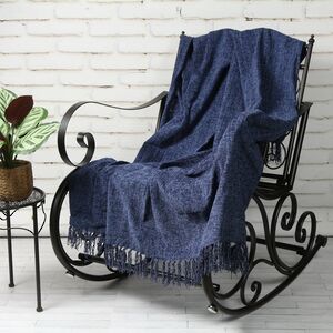 Жаккардовый плед Cozy Moments 150*130 см, синий (Edelman, Нидерланды). Артикул: 1081179