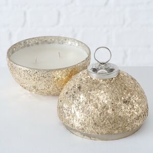 Декоративная свеча Анника 11 см золотая (Boltze, Германия). Артикул: 2013495-1