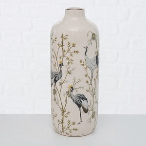 Керамическая ваза Мажорель 19 см молочная Boltze фото 1