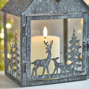 Набор подсвечников-домиков Олени в Лесу 16-27 см серый, 2 шт Boltze (Больтце) фото 9