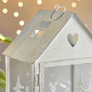 Набор подсвечников-домиков Олени в Лесу 16-27 см белый, 2 шт Boltze (Больтце) фото 9