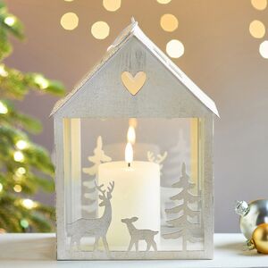 Набор подсвечников-домиков Олени в Лесу 16-27 см белый, 2 шт Boltze (Больтце) фото 7
