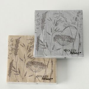 Бумажные салфетки Meadow Dream 17*17 см, 20 шт, дымчатые Boltze фото 2