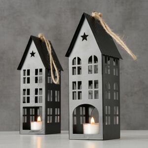 Подсвечник-домик Нортвуд 18 см (Boltze, Германия). Артикул: 2015633