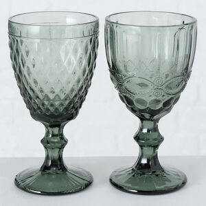 Бокал для вина Монруж 17 см серый, стекло Boltze фото 10