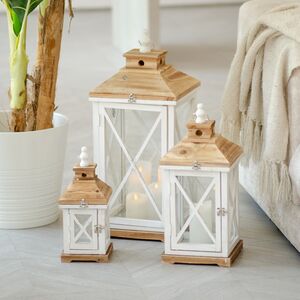 Деревянный подсвечник-фонарь Квентин 33 см Boltze (Больтце) фото 6