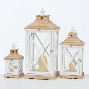 Деревянный подсвечник-фонарь Квентин 33 см Boltze (Больтце) фото 8