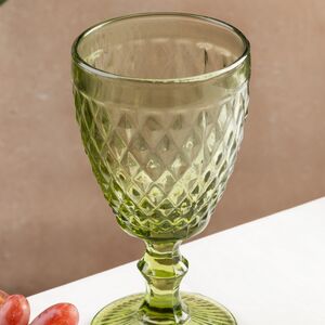 Бокал для вина Шатель 17 см зеленый, стекло Boltze фото 2