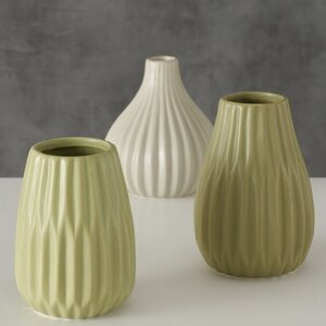 Набор керамических ваз Wilma Olivia 14 см, 3 шт Boltze фото 3