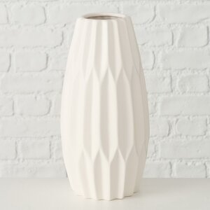 Керамическая ваза Френе 26 см белая (Boltze, Германия). Артикул: 2018981-2