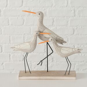 Декоративная фигурка Грациозные журавли 23 см с белыми крыльями (Boltze, Германия). Артикул: 2020624-1