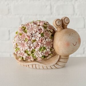 Декоративная фигурка Улитка Джоан из Цветочной долины Роузэ 14 см (Boltze, Германия). Артикул: 2021009-2