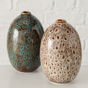 Фарфоровая ваза Shellea 15 см зеленая Boltze фото 3