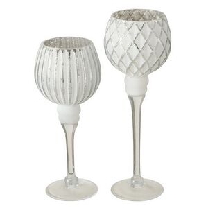 Набор стеклянных подсвечников - бокалов Versalles 25-30 см, 2 шт Boltze (Больтце) фото 7