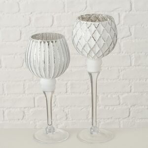 Набор стеклянных подсвечников - бокалов Versalles 25-30 см, 2 шт Boltze (Больтце) фото 4