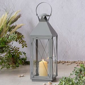 Декоративный подсвечник-фонарь Буржи 52*15 см серый (Boltze, Германия). Артикул: 2025969/9714094