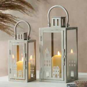 Набор подсвечников-фонарей Ливерпуль 23-31 см, 2 шт (Boltze, Германия). Артикул: 2026250