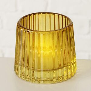 Набор стеклянных подсвечников Apperto 8 см желтый, 4 шт Boltze (Больтце) фото 6