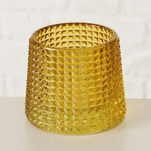 Набор стеклянных подсвечников Apperto 8 см желтый, 4 шт Boltze (Больтце) фото 4