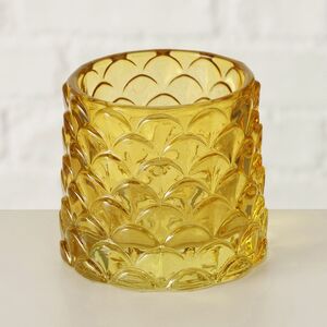 Набор стеклянных подсвечников Apperto 8 см желтый, 4 шт Boltze (Больтце) фото 5