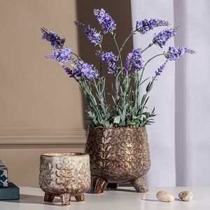 Набор декоративных кашпо для цветов Прадо 9-13 см, 2 шт (Boltze, Германия). Артикул: 2026661