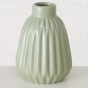 Фарфоровая ваза Mavra 12 см светло-зеленая (Boltze, Германия). Артикул: 2027308-3