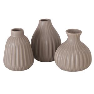 Набор керамических ваз Лидс 12 см бежевый, 3 шт Boltze (Больтце) фото 6