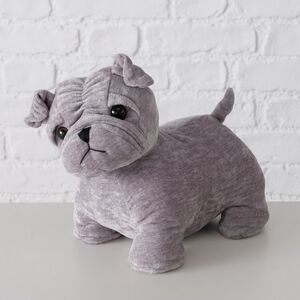 Дверной стоппер Пес Вальдемар 22 см серый (Boltze, Германия). Артикул: 2027797-2