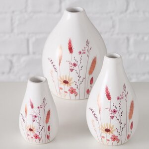 Набор керамических ваз Albedo Cornelia 10 см, 3 шт (Boltze, Германия). Артикул: 2028049