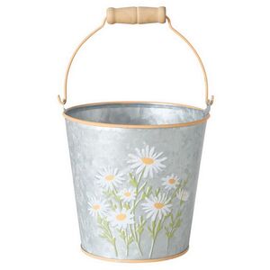 Металлическое кашпо Ведерко Луфен 13 см Boltze фото 6