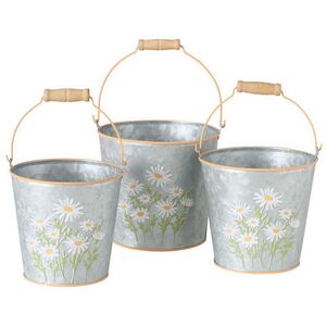 Металлическое кашпо Ведерко Луфен 13 см Boltze фото 7