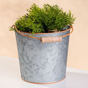 Металлическое кашпо Ведерко Луфен 15 см Boltze (Больтце) фото 3