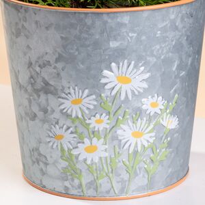 Металлическое кашпо Ведерко Луфен 15 см Boltze (Больтце) фото 2