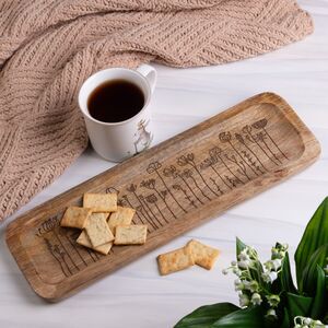 Деревянный поднос Bloma 40*13 см светлое дерево